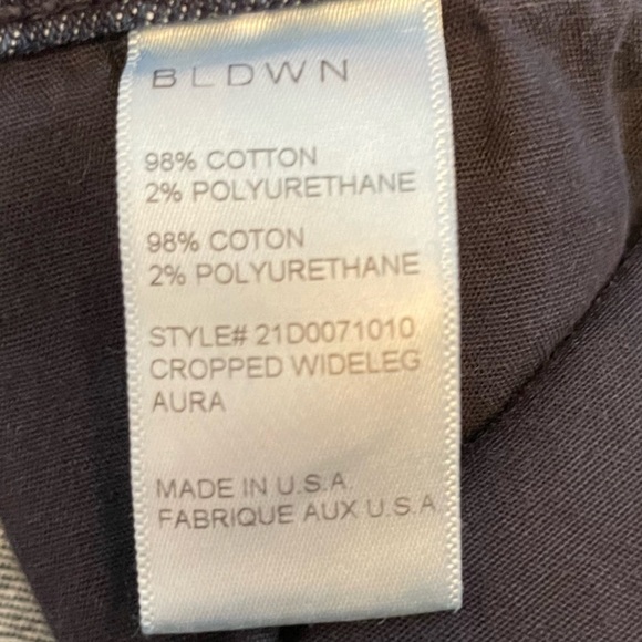 BLDWN Jeans Women’s Sz 26 Blue Cropped Wide Leg 90s Flare - Picture 10 of 11